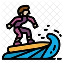 Surfing Surfer Sport Icon