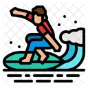Surfing Surfer Sports Icon
