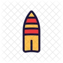 Surfing Surfboard Beach Icon