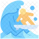 Surfing Surf Summer Icon