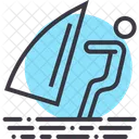 Surfing Skiing Water Icon