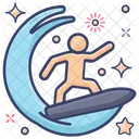 Surfing Water Surfing Water Sports Icon
