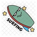 Surfing Surfboard Beach Icon