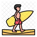 Surfista Deportes Sol Icono