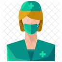 Surgeon Woman Avatar Icon