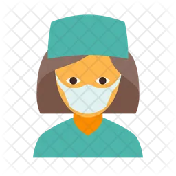 Surgeon female  Icon