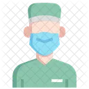 Surgical Nurse Male  Icon