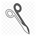 Black Monochrome Surgical Scissors Illustration Surgical Scissors Scissors アイコン