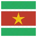 Suriname National Pays Icône