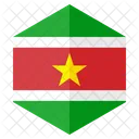 Bandera Hexagono Bandera Hexagonal Icono