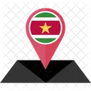 Suriname Drapeau Icône