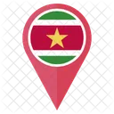 Suriname Drapeau Icône