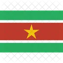 Suriname National Pays Icône