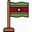 Surinam Pais Bandera Icono