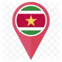Surinam Flagge Symbol