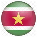 Surinam Flagge Symbol