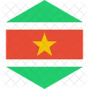 Suriname Flagge Welt Symbol