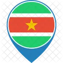 Suriname Flag World Icon