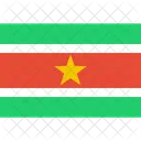 Suriname Flagge Welt Symbol