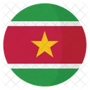 Suriname Flagge Land Symbol