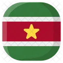 Suriname Flag Country Icon