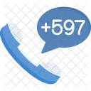 Suriname Dial Code  Icon
