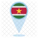 Suriname Location  Icon