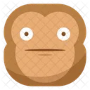 Surpreso Macaco Emoji Ícone