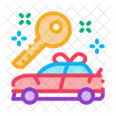 Gift Car Lottery Icon