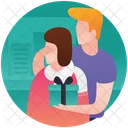 Christmas Gift Surprise Gift Love Couples Icon