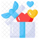 Surprise Gift Hearts Symbol