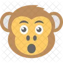 Monkey Emoji Surprised Icon