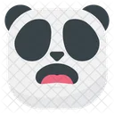 Surprised Panda Emoji Icon