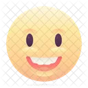 Surprised Grin Emoji Icon