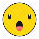 Surprised Emoji Face Icon