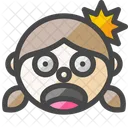 Girl Surprised Icon