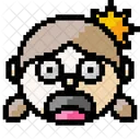 Girl Face Surprised Icon