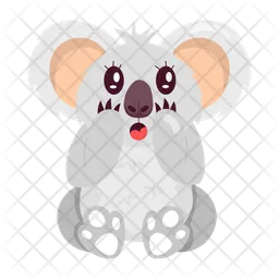 Surprised koala  Icon