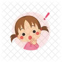 Surprised Little Girl  Icon