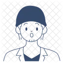 Surprised Male Man Icon