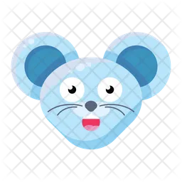 Surprised Mouse Emoji Icon
