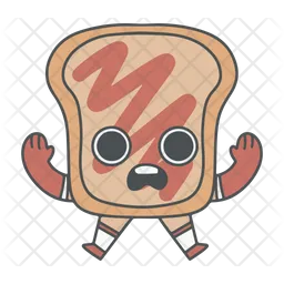 Surprised Toast Emoji Icon