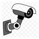 Black Monochrome Security Camera Illustration Surveillance Camera Cctv Camera Icon