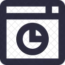 En Ligne Graphique Tarte Icône