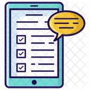 Customer Survey Feedback Evaluation Icon