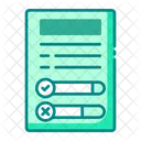 Survey Result Feedback Form Data Collection Icon