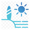 Surving Board Sun Icon