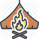 Survival Campfire Bonfire Icon