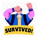 Survived Happy Student Pupil Icon