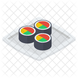 Sushi Icon Of Isometric Style Available In Svg Png Eps Ai Icon Fonts